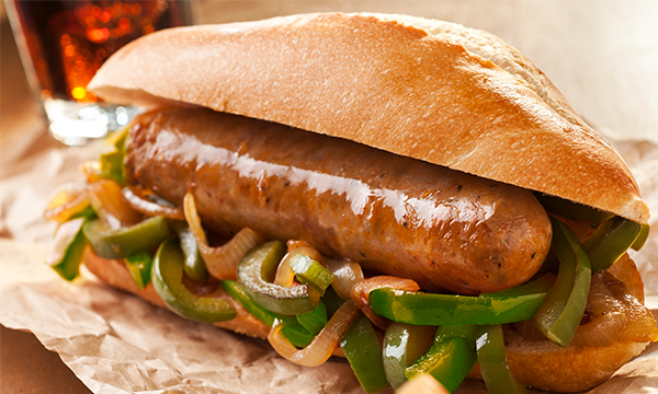 Sausage & Pepper Sandwich